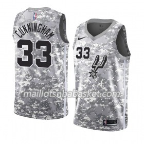 Maillot Homme San Antonio Spurs Dante Cunningham 33 2018-19 Nike Gris Swingman
